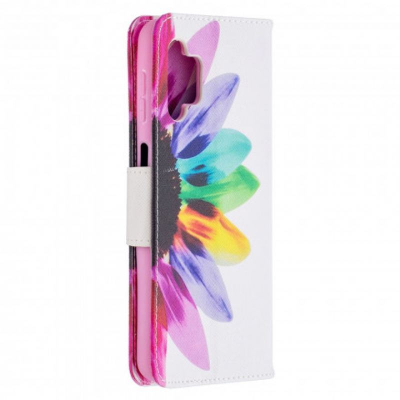 Flip Cover Samsung Galaxy A32 5G Akvarel Blomst