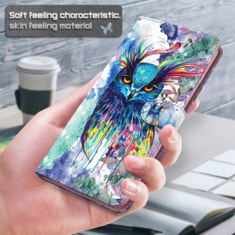 Flip Cover Samsung Galaxy A32 5G Light Spot Bird Akvarel