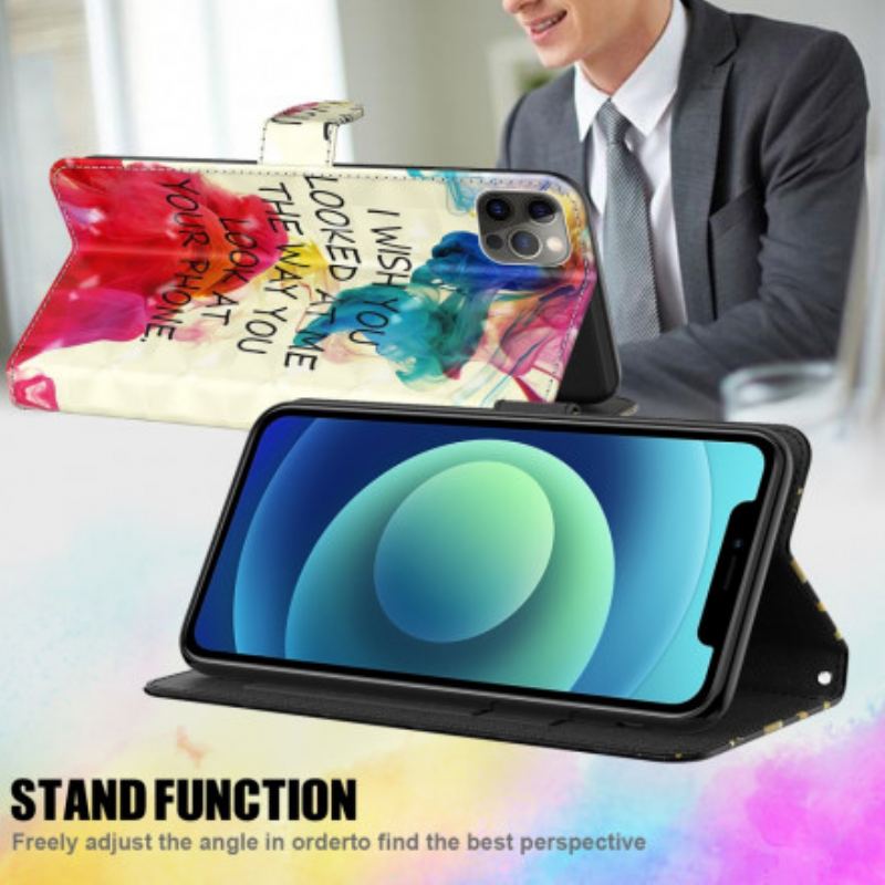 Flip Cover Samsung Galaxy A32 5G Light Spot I Wish With Lanyard