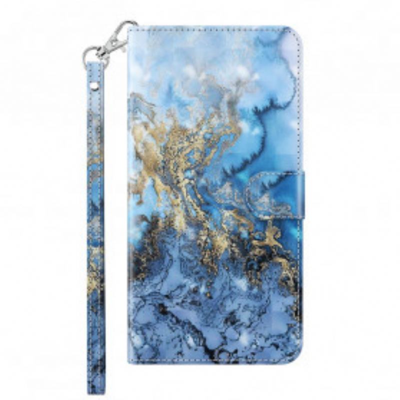 Flip Cover Samsung Galaxy A32 5G Light Spot Marble Design Med Nøglebånd