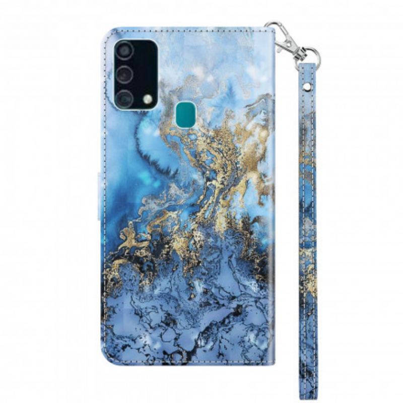 Flip Cover Samsung Galaxy A32 5G Light Spot Marble Design Med Nøglebånd