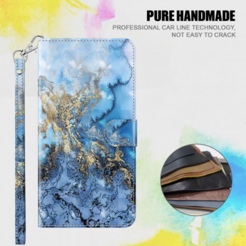 Flip Cover Samsung Galaxy A32 5G Light Spot Marble Design Med Nøglebånd