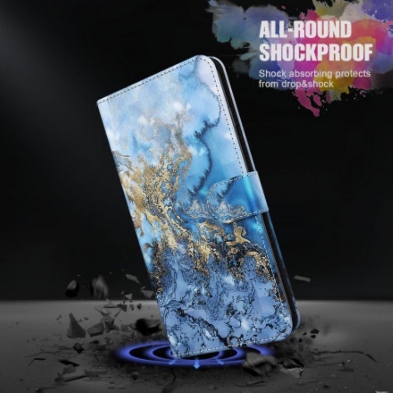 Flip Cover Samsung Galaxy A32 5G Light Spot Marble Design Med Nøglebånd