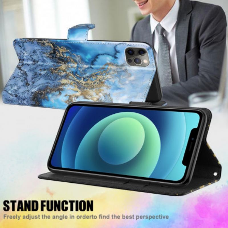 Flip Cover Samsung Galaxy A32 5G Light Spot Marble Design Med Nøglebånd