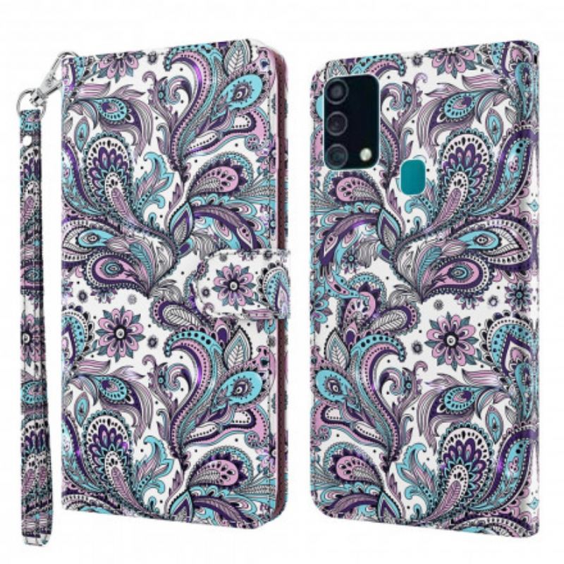 Flip Cover Samsung Galaxy A32 5G Lyse Pletblomstermønstre