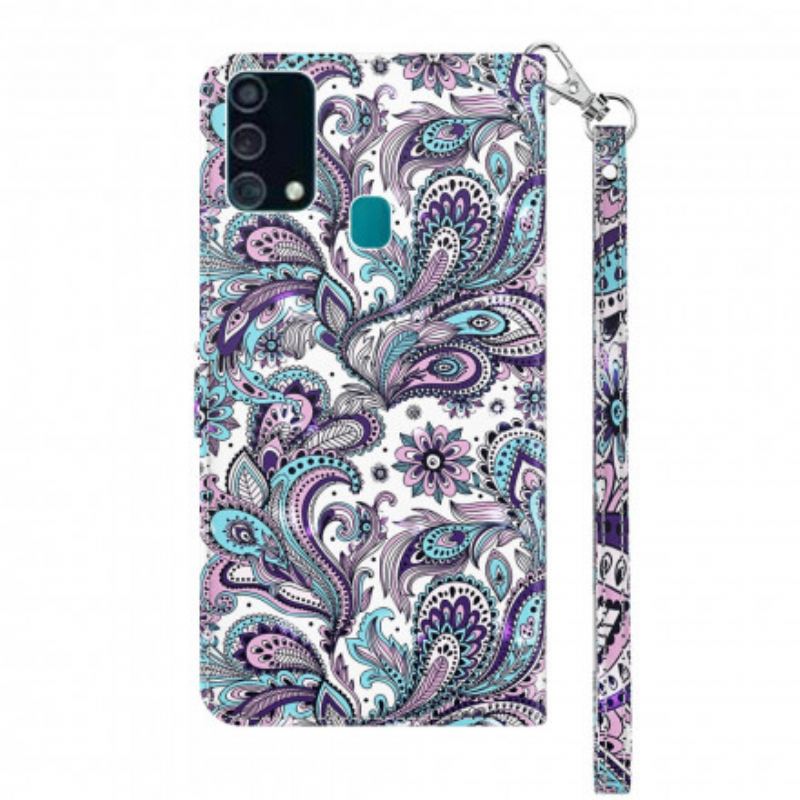 Flip Cover Samsung Galaxy A32 5G Lyse Pletblomstermønstre