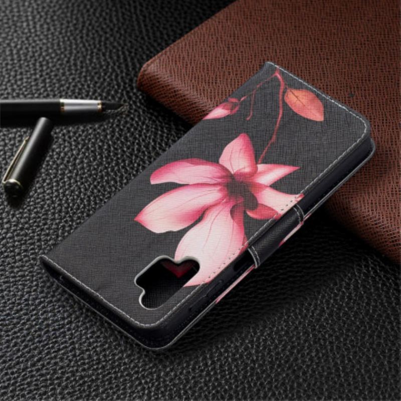 Flip Cover Samsung Galaxy A32 5G Lyserød Blomst