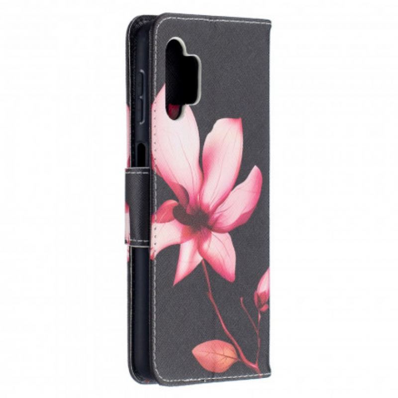 Flip Cover Samsung Galaxy A32 5G Lyserød Blomst