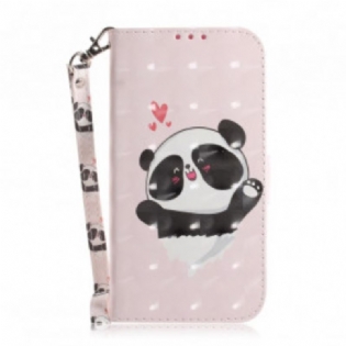 Flip Cover Samsung Galaxy A32 5G Med Snor Panda Love Med Snor