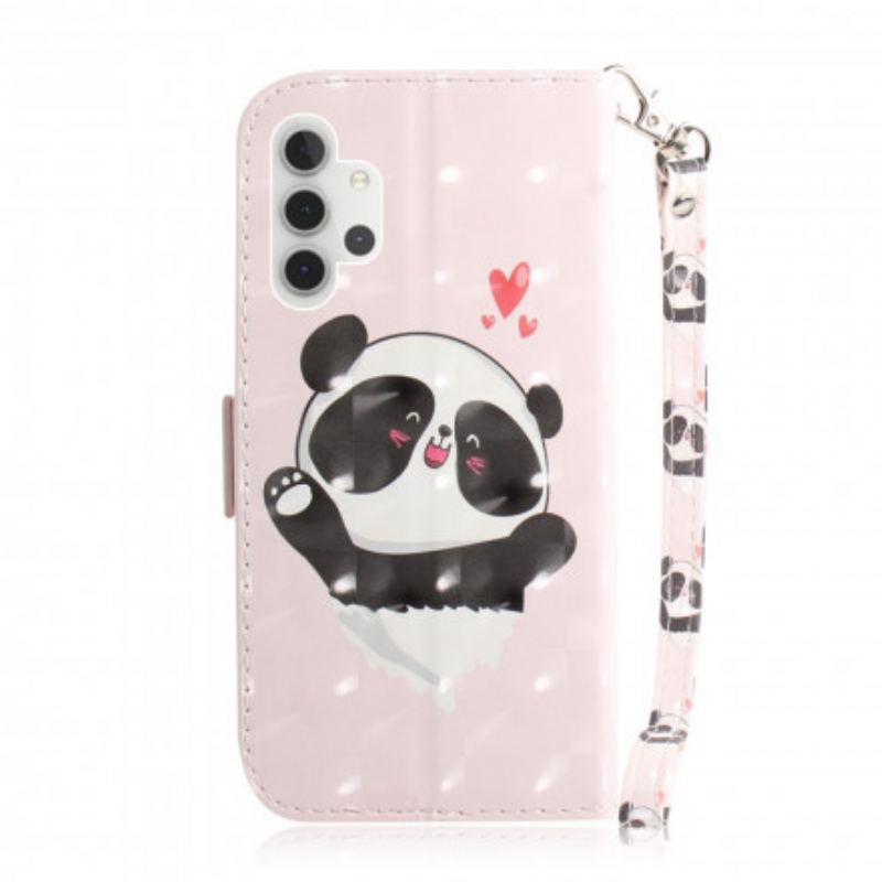 Flip Cover Samsung Galaxy A32 5G Med Snor Panda Love Med Snor