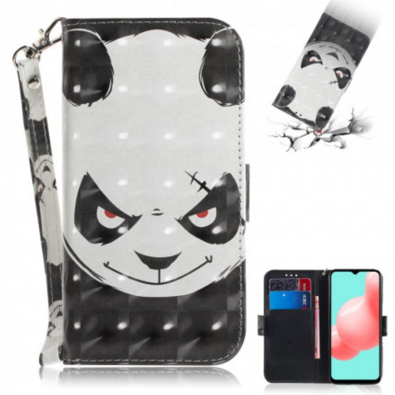 Flip Cover Samsung Galaxy A32 5G Med Snor Vred Panda Med Snor