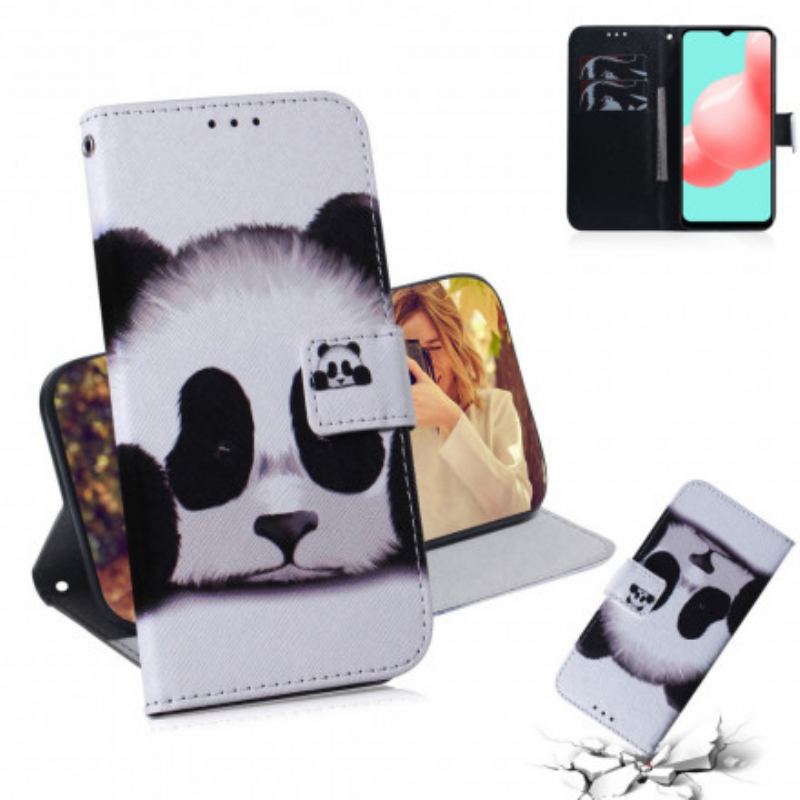 Flip Cover Samsung Galaxy A32 5G Panda Ansigt