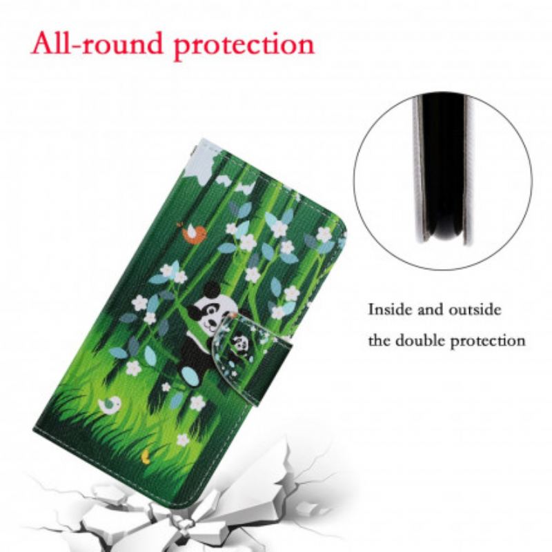 Flip Cover Samsung Galaxy A32 5G Panda Walk