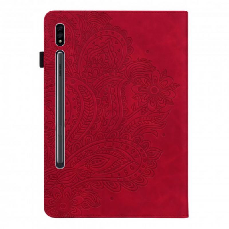 Etui Samsung Galaxy Tab S8 / Tab S7 Blomstertryk