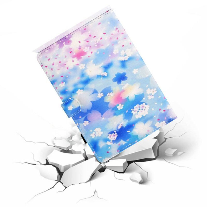 Flip Cover Samsung Galaxy Tab S8 / Tab S7 Akvarel Blomster