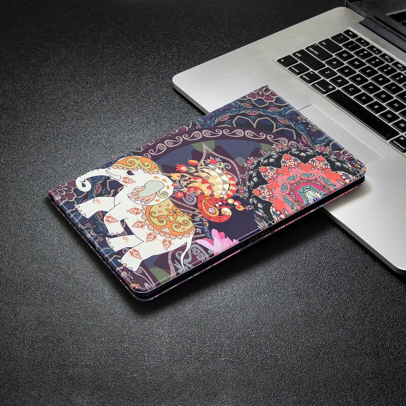 Flip Cover Samsung Galaxy Tab S8 / Tab S7 Elefant Print Mønster