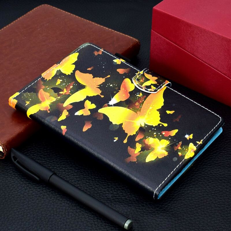 Flip Cover Samsung Galaxy Tab S8 / Tab S7 Unikke Sommerfugle