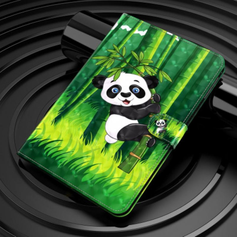 Læder Cover Samsung Galaxy Tab S8 / Tab S7 Panda I Imiteret Læder