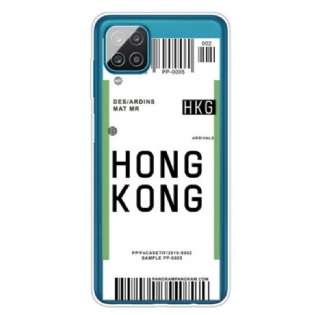 Cover Samsung Galaxy M12 / A12 Boardingkort Til Hong Kong