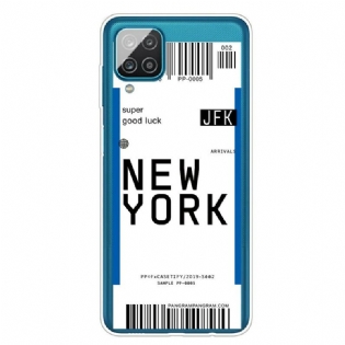 Cover Samsung Galaxy M12 / A12 Boardingkort Til New York