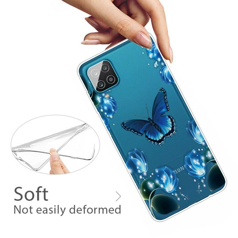 Cover Samsung Galaxy M12 / A12 Butterfly Luksus