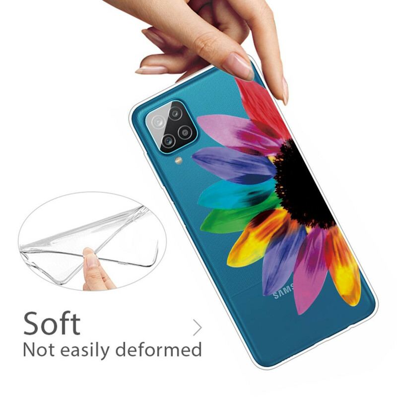 Cover Samsung Galaxy M12 / A12 Farverig Blomst