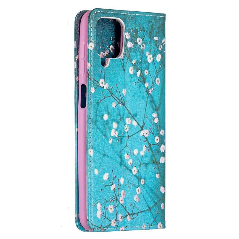 Cover Samsung Galaxy M12 / A12 Flip Cover Blomstrende Grene