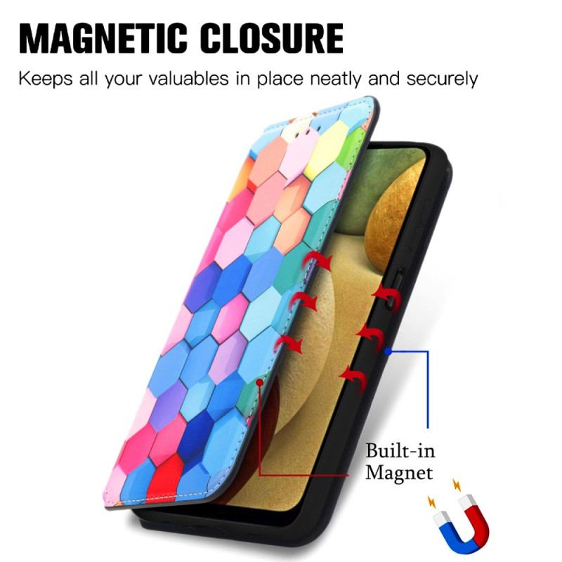 Cover Samsung Galaxy M12 / A12 Flip Cover Caseneo Rfid Design