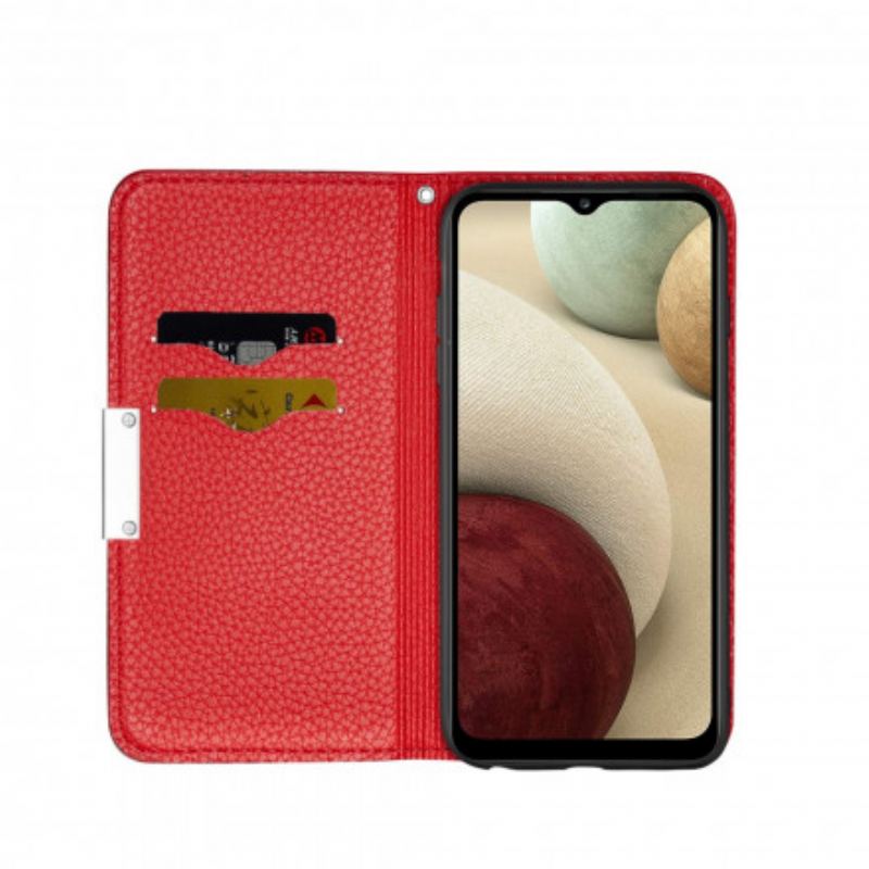 Cover Samsung Galaxy M12 / A12 Flip Cover Imiteret Læder Litchi Ultra Chic