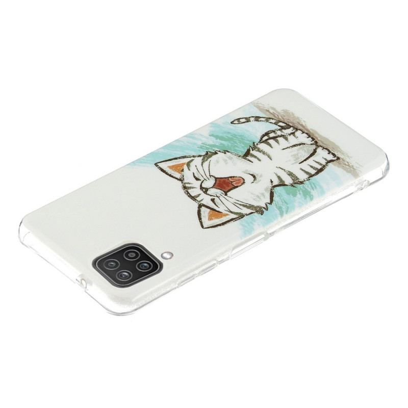 Cover Samsung Galaxy M12 / A12 Fluorescerende Kat