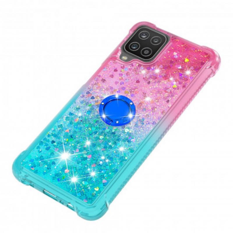 Cover Samsung Galaxy M12 / A12 Glitter Ring-bracket