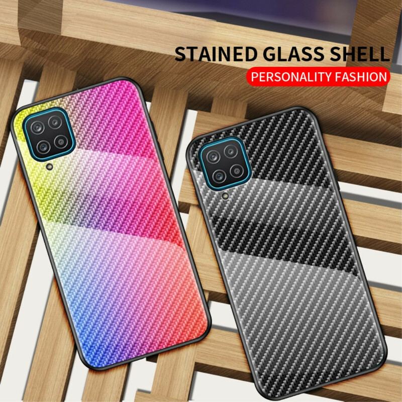 Cover Samsung Galaxy M12 / A12 Kulfiber Hærdet Glas