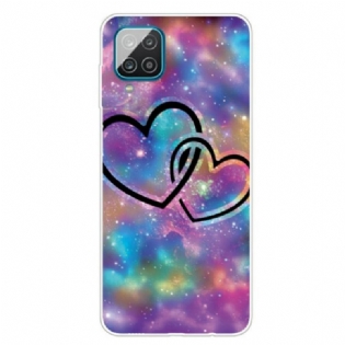 Cover Samsung Galaxy M12 / A12 Lænkede Hjerter