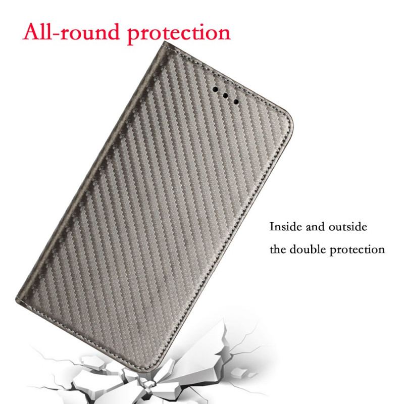 Cover Samsung Galaxy M12 / A12 Med Snor Flip Cover Kulfiberrem