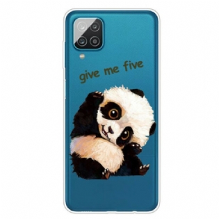 Cover Samsung Galaxy M12 / A12 Sømløs Panda Giv Me Five