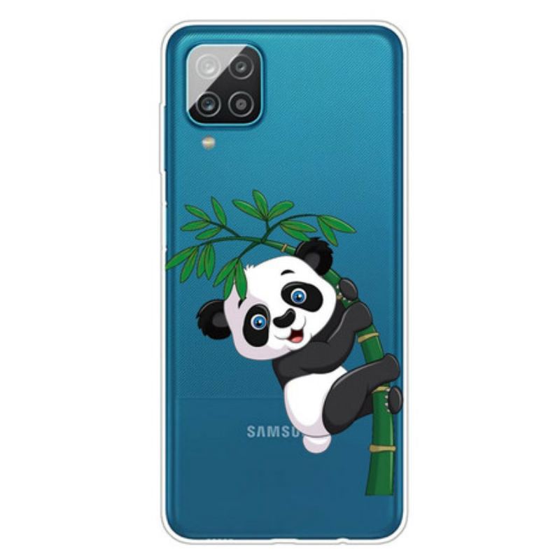Cover Samsung Galaxy M12 / A12 Sømløs Panda På Bambus