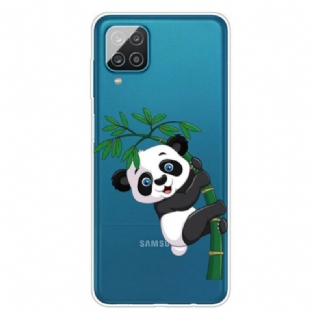 Cover Samsung Galaxy M12 / A12 Sømløs Panda På Bambus