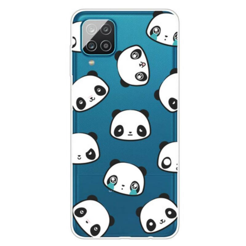 Cover Samsung Galaxy M12 / A12 Sømløse Sentimentale Pandaer