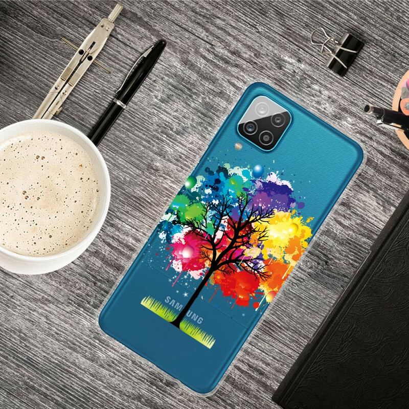 Cover Samsung Galaxy M12 / A12 Sømløst Akvareltræ