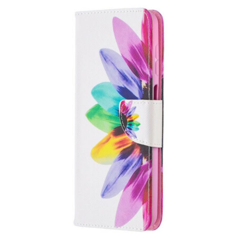 Flip Cover Samsung Galaxy M12 / A12 Akvarel Blomst