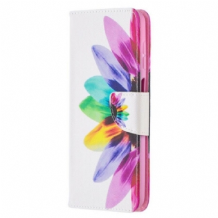 Flip Cover Samsung Galaxy M12 / A12 Akvarel Blomst