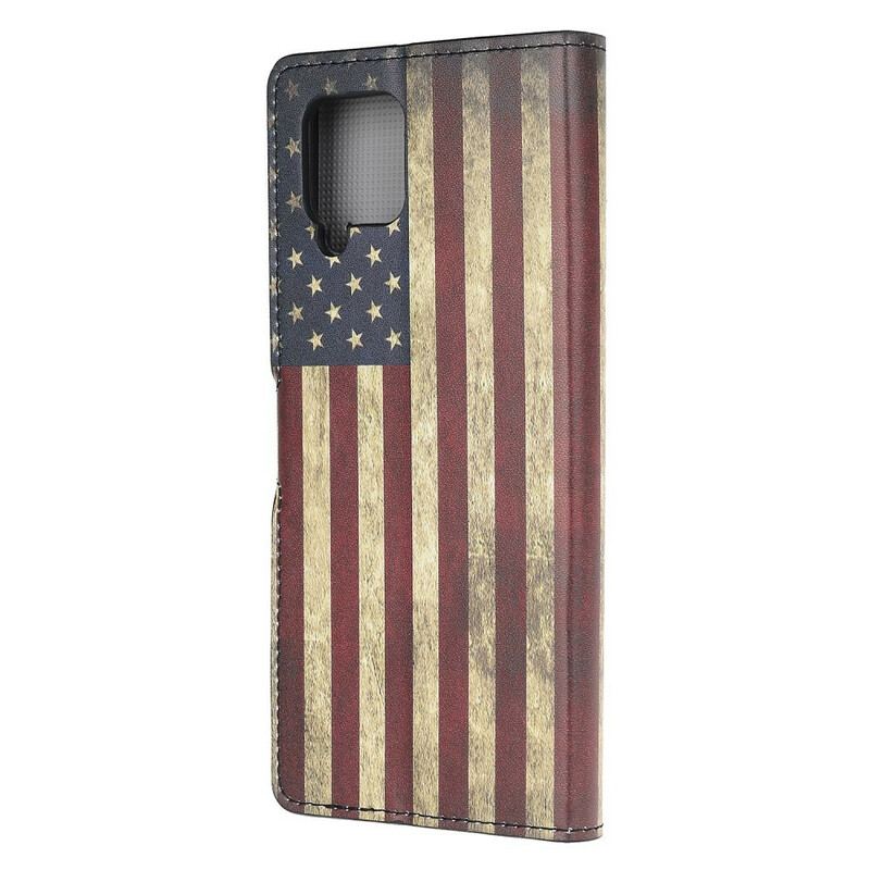 Flip Cover Samsung Galaxy M12 / A12 Amerikansk Flag