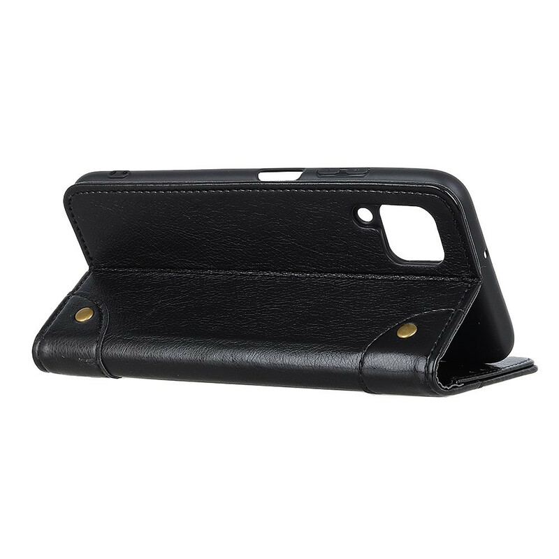 Flip Cover Samsung Galaxy M12 / A12 Antik Nappa Lædereffekt