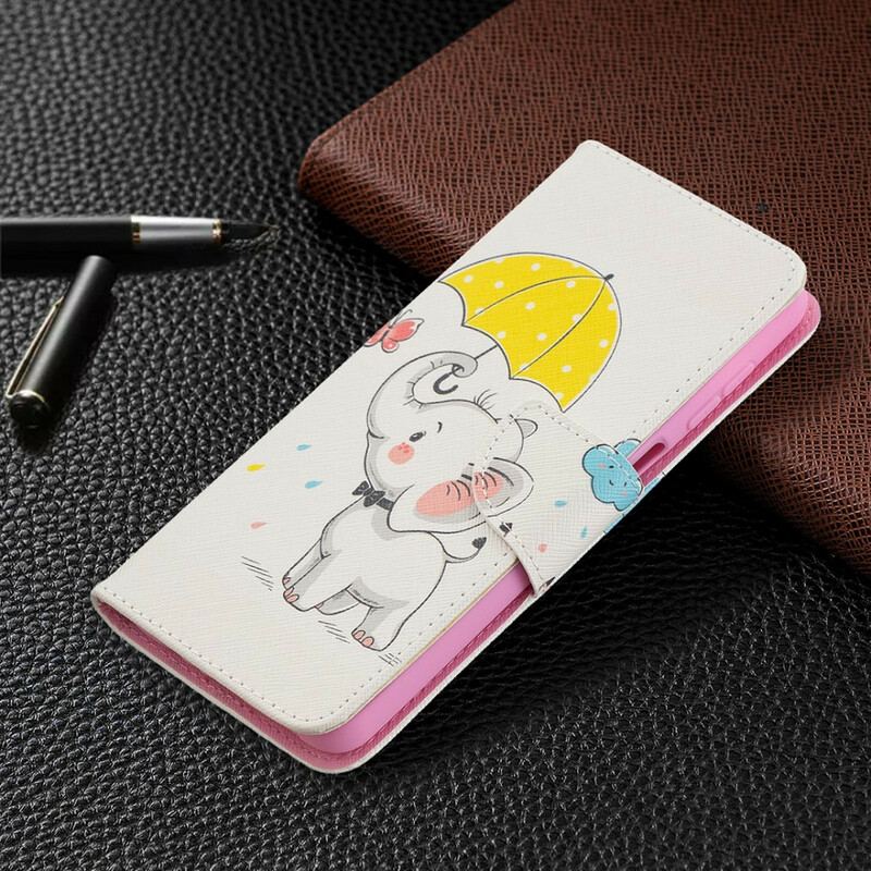 Flip Cover Samsung Galaxy M12 / A12 Baby Elefant