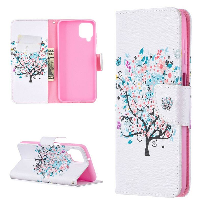 Flip Cover Samsung Galaxy M12 / A12 Blomstret Træ