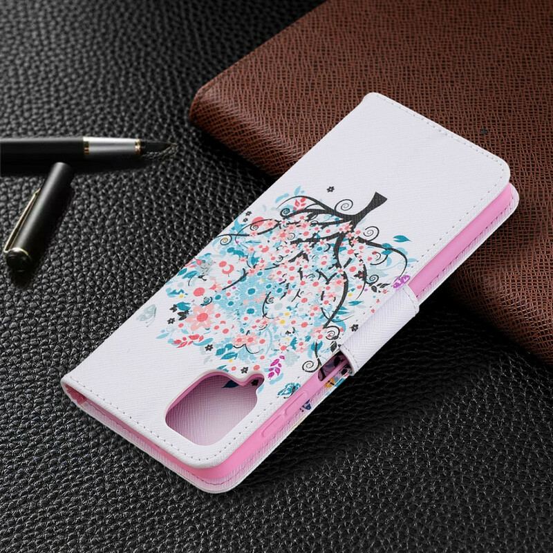 Flip Cover Samsung Galaxy M12 / A12 Blomstret Træ