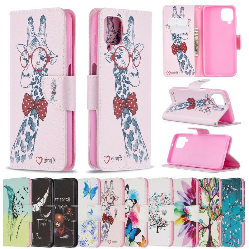 Flip Cover Samsung Galaxy M12 / A12 Brainy Giraf