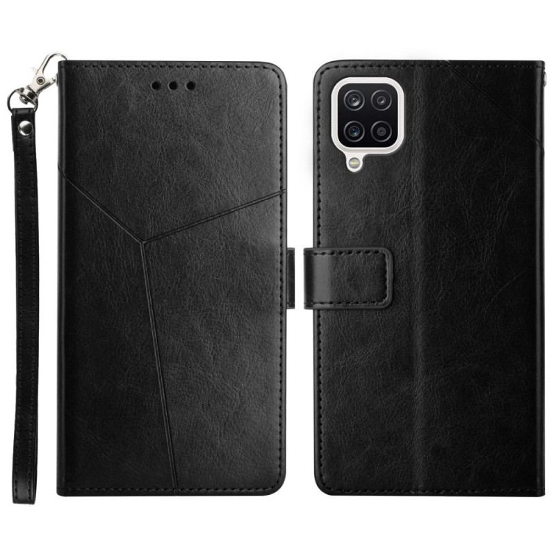 Flip Cover Samsung Galaxy M12 / A12 Stil Læder Geo Y Design