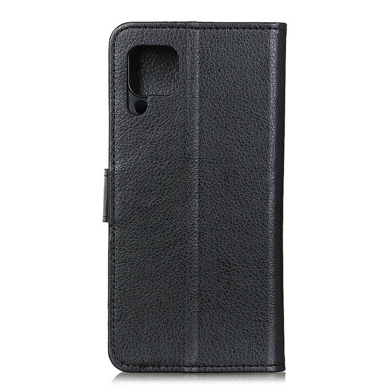 Flip Cover Samsung Galaxy M12 / A12 Traditionelt Litchi