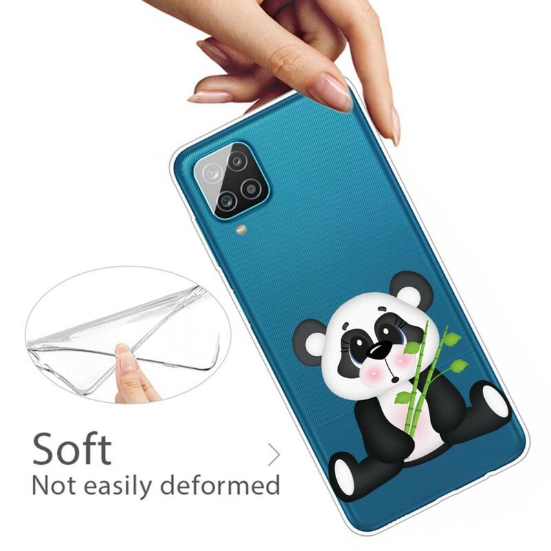 Mobilcover Samsung Galaxy M12 / A12 Sømløs Sad Panda